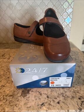 Abeo Abby Brown Women's Comfort Mary Jane